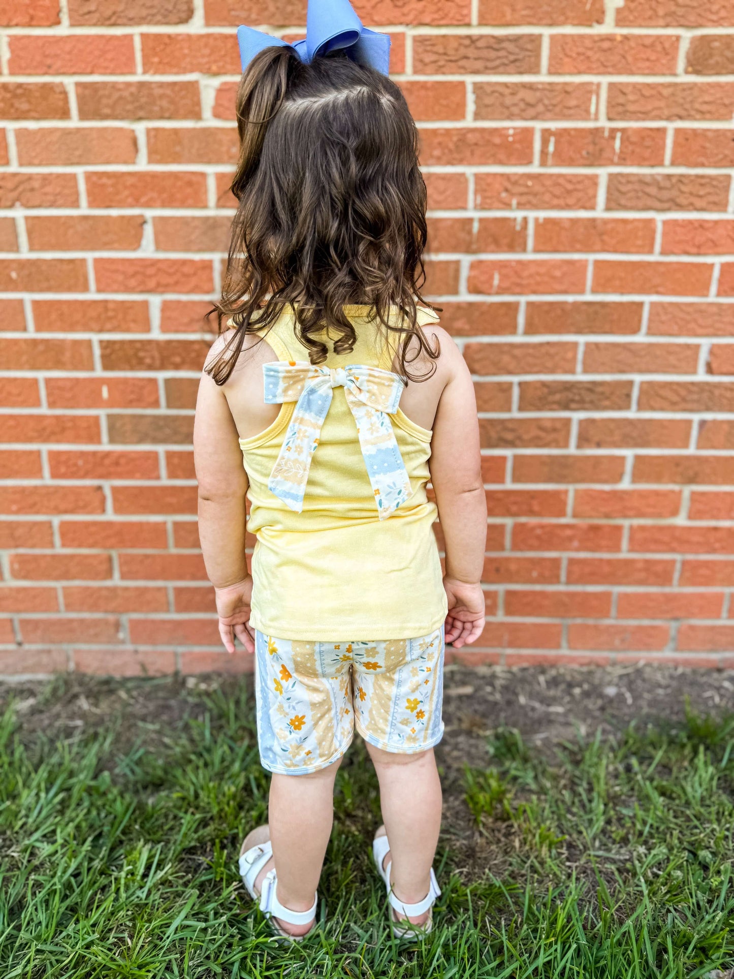Yellow & Blue Floral Set