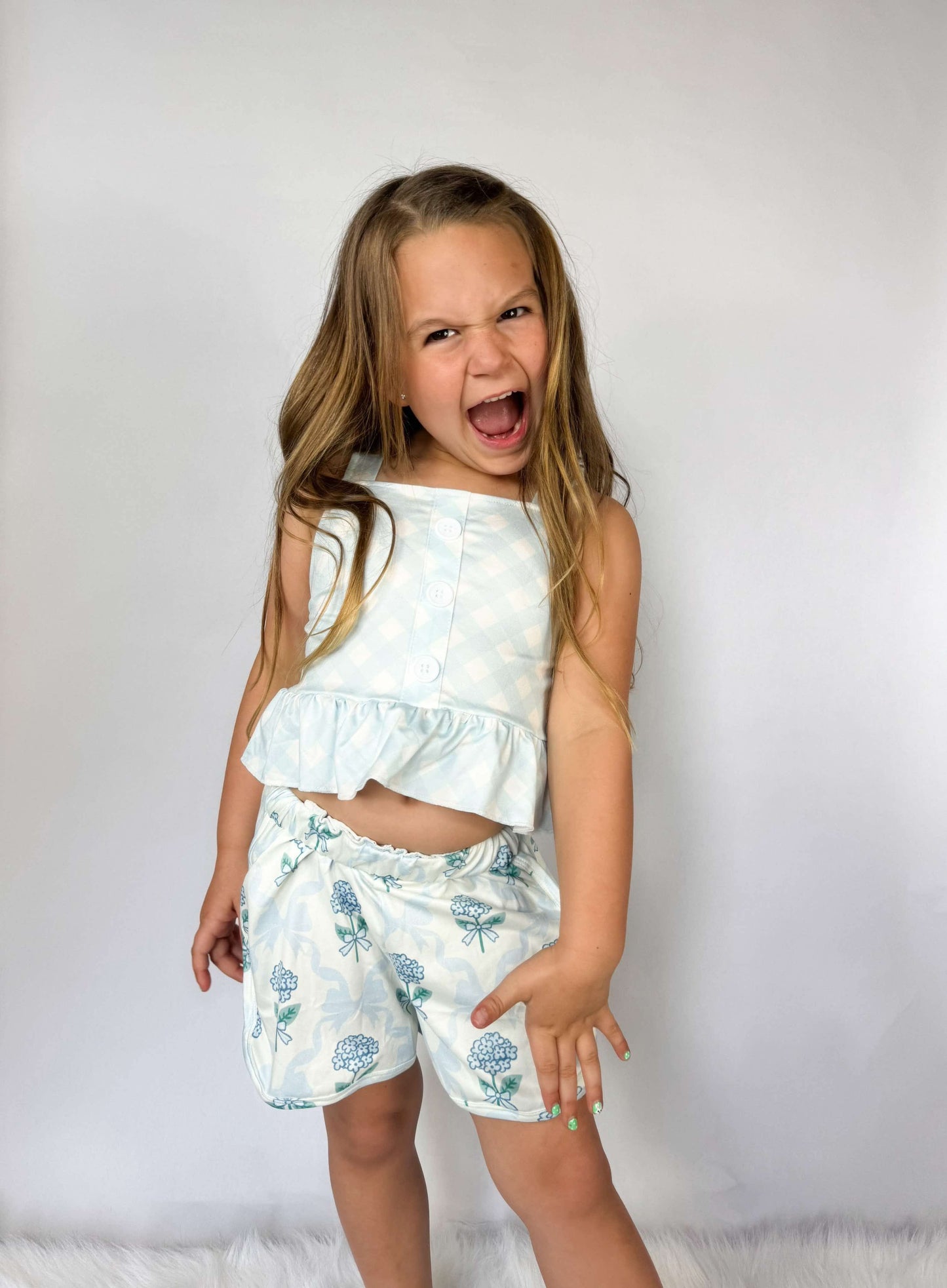 Blue Floral Set