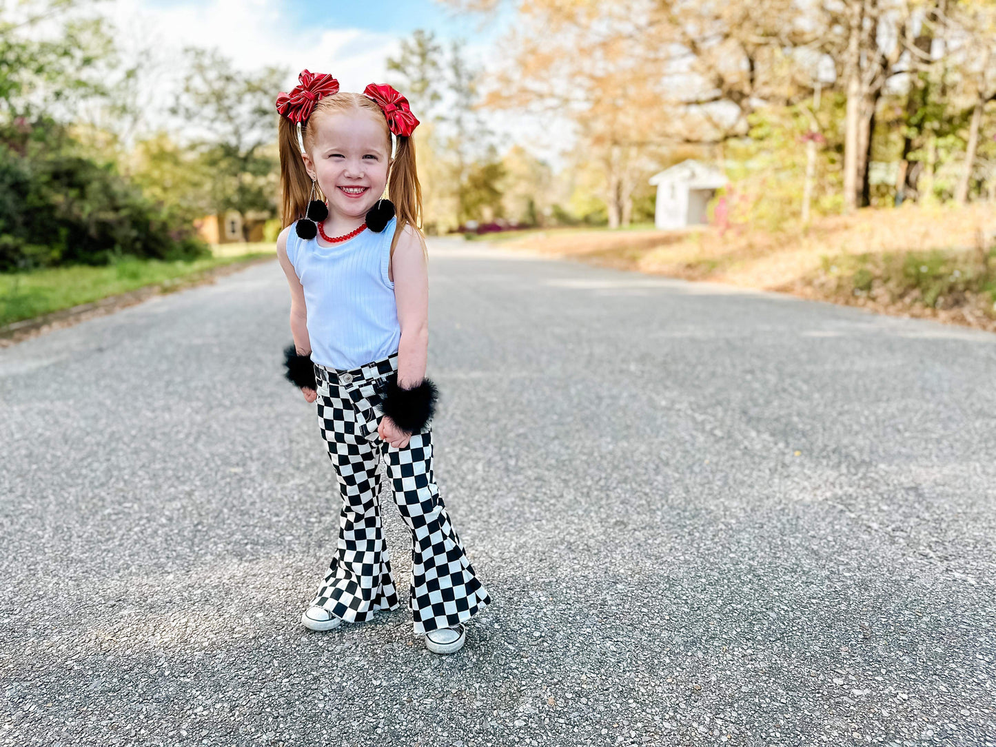 Black Checkered Flares