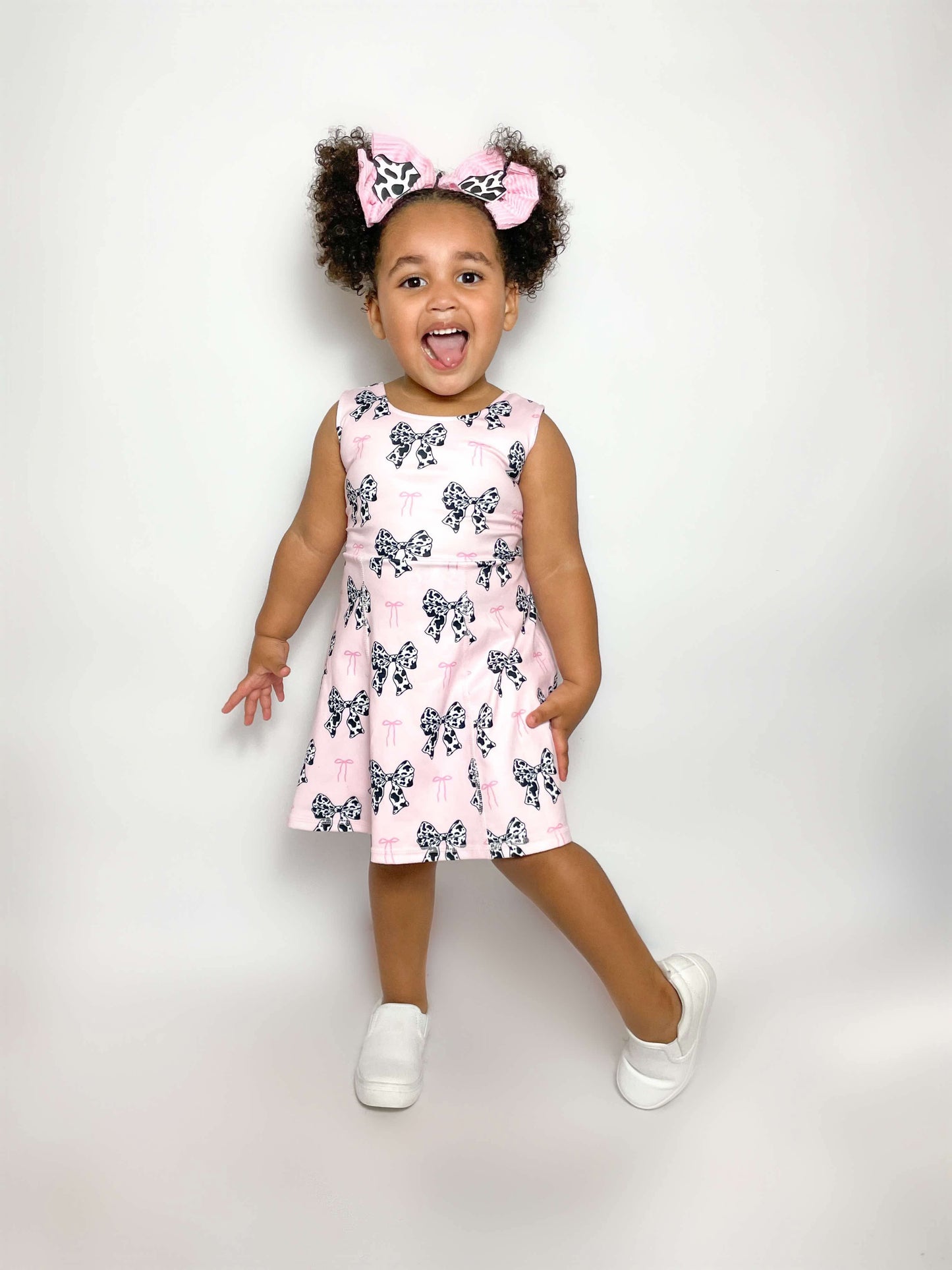 Cow Print Bows Dress