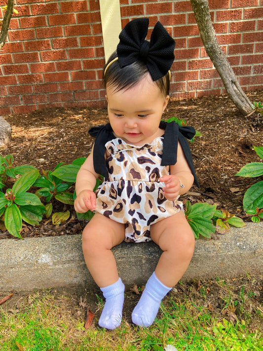 Cheetah Tie Romper