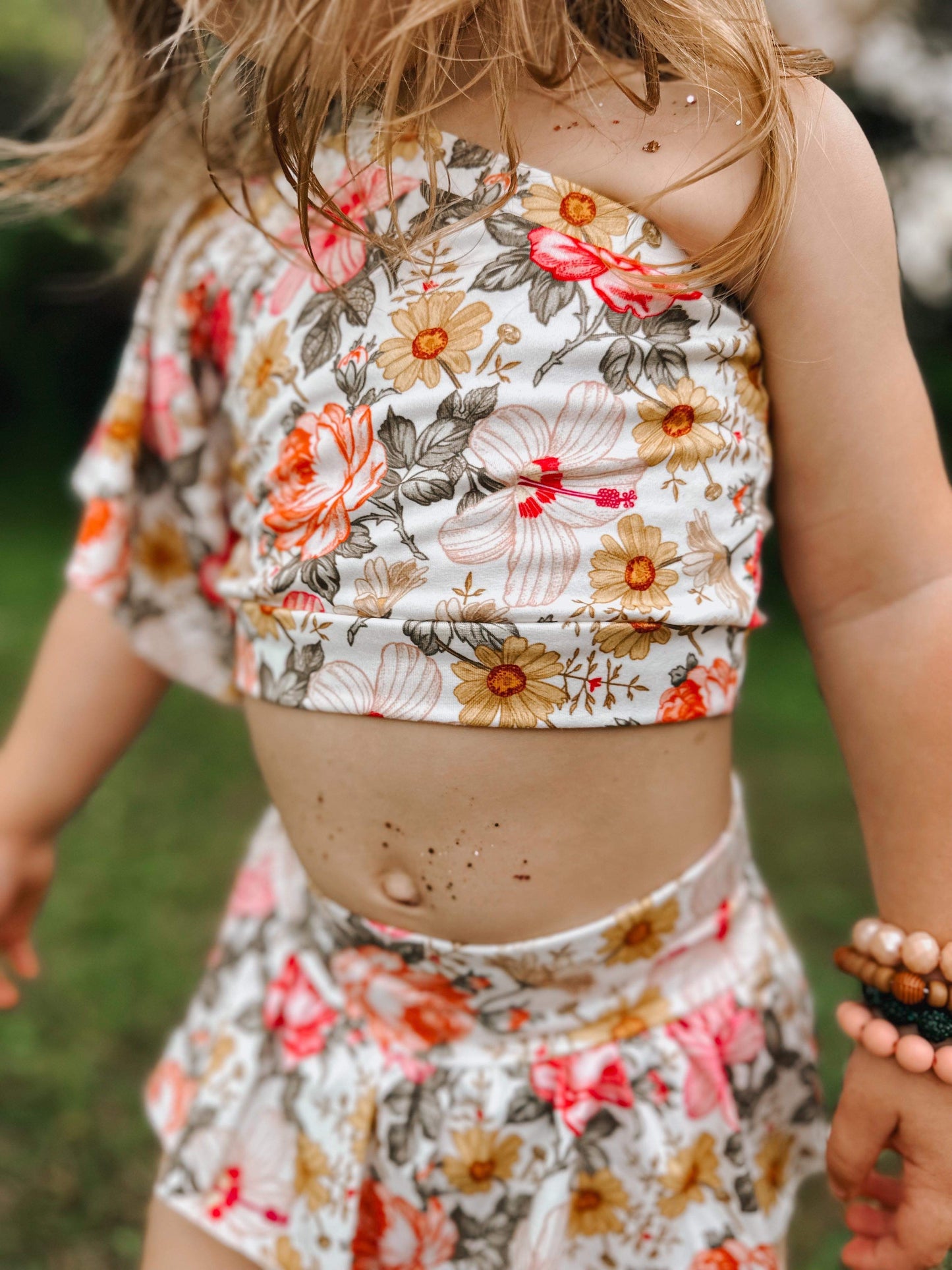 Floral Skirted Bummie Set