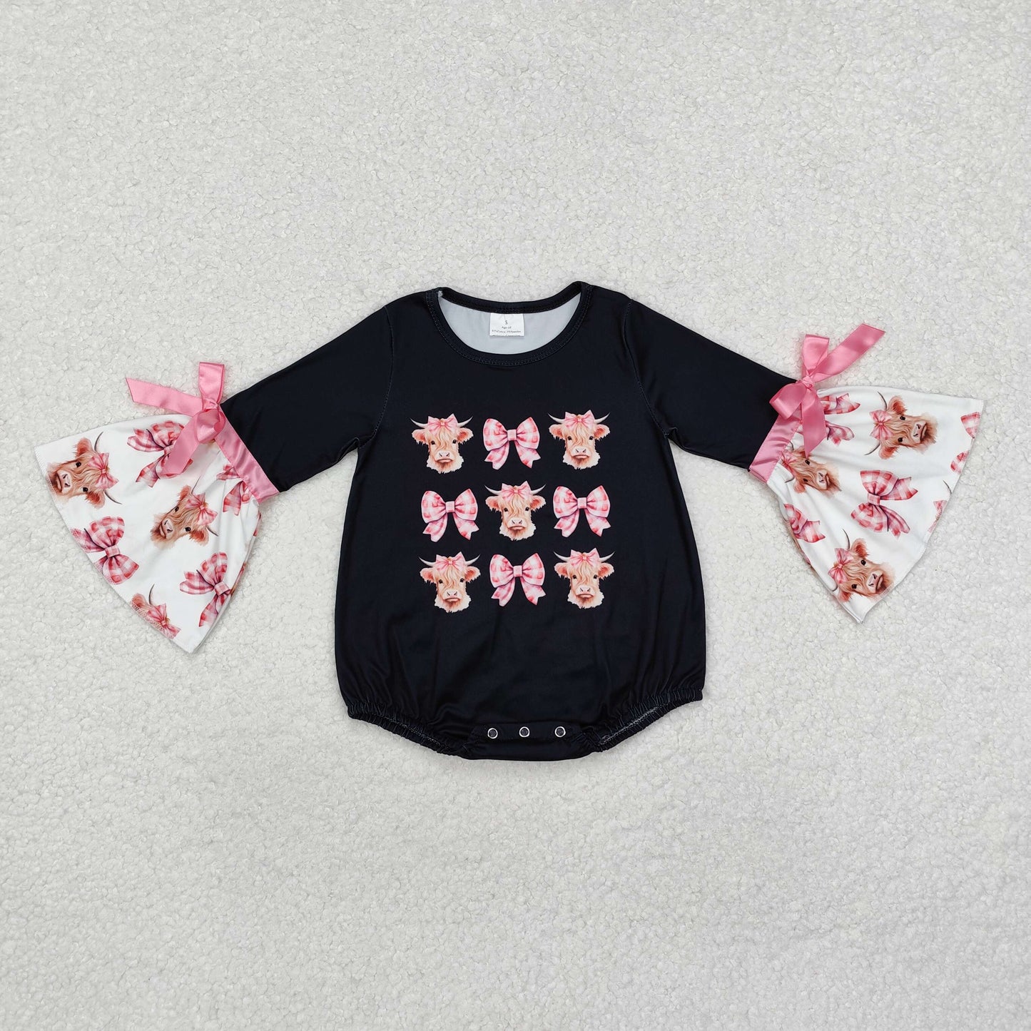 Pink Cow Romper