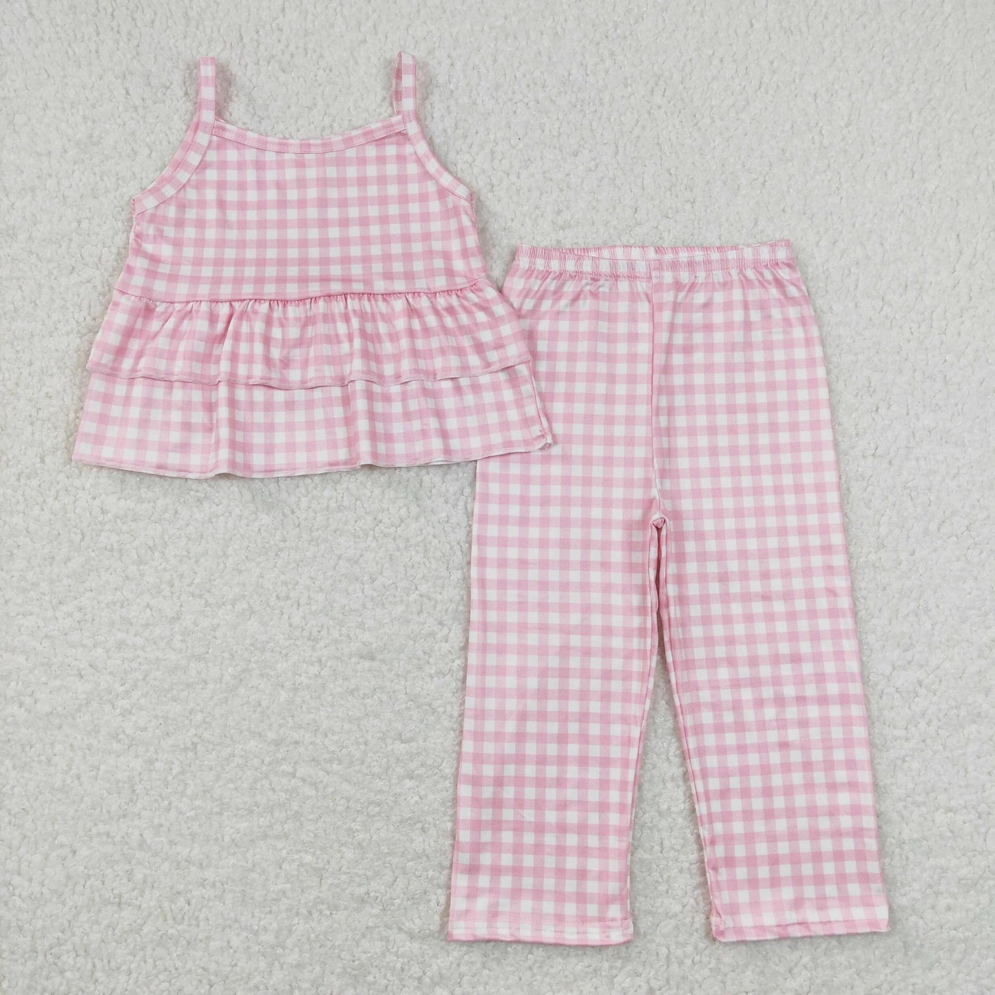 Pink Plaid Set