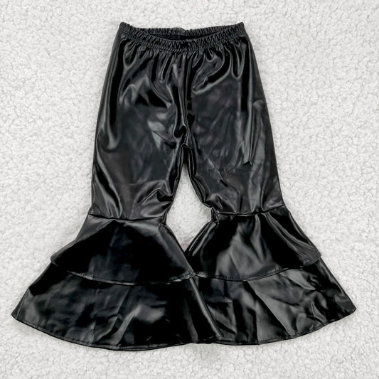 Black Pleather Double Bells