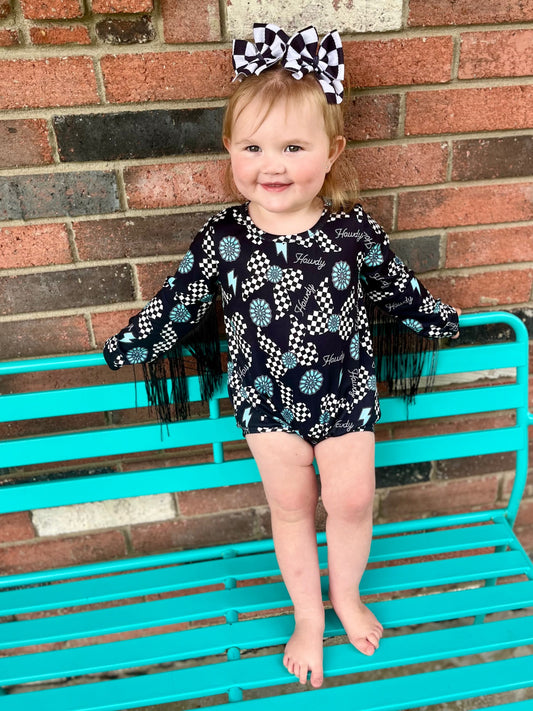 Howdy Fringe Romper