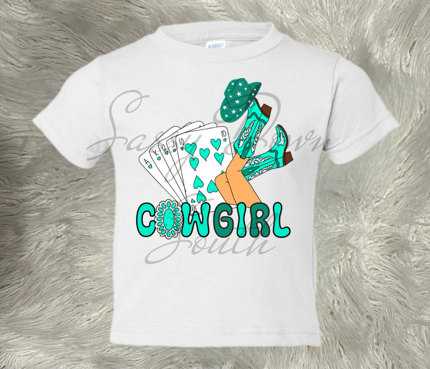 Turquoise Cowgirl Graphic Tee