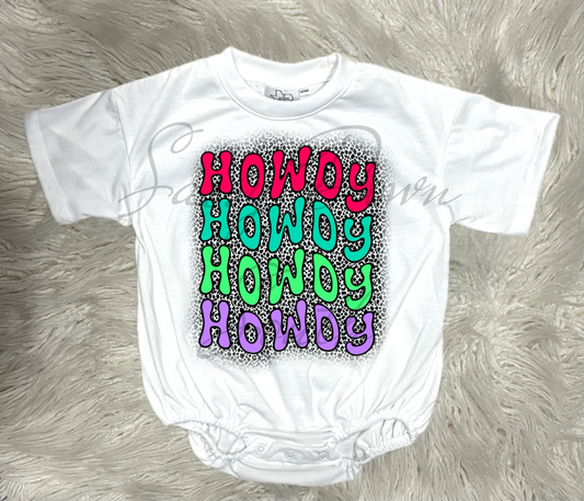 Howdy Bubble Romper