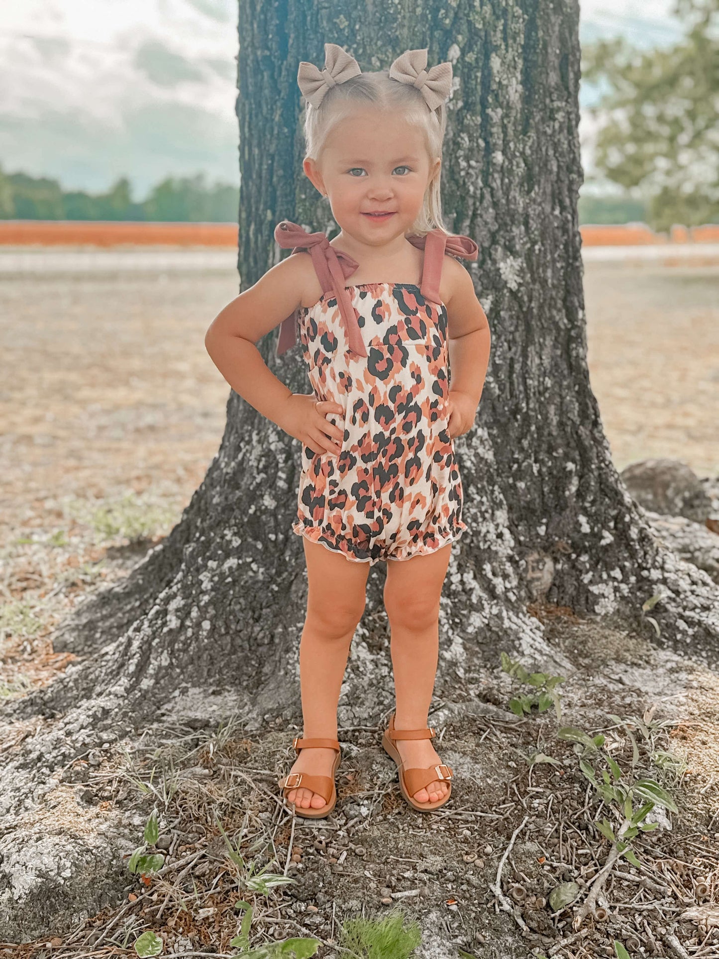 Cheetah Tie Romper