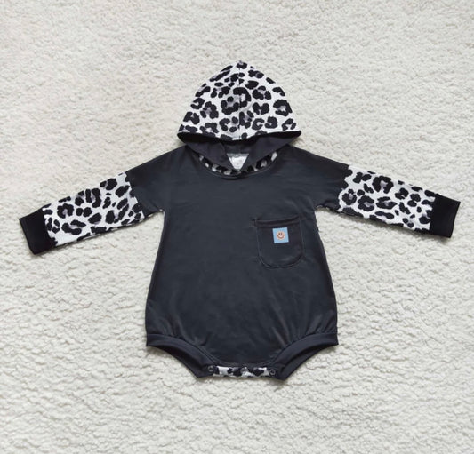 Cheetah Hooded Romper