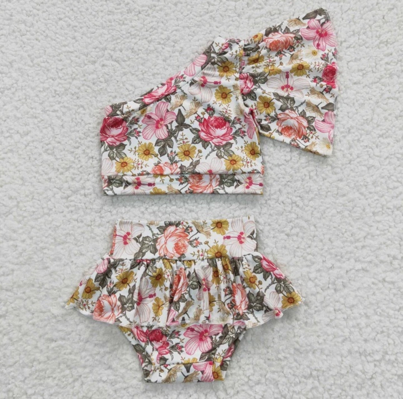 Floral Skirted Bummie Set