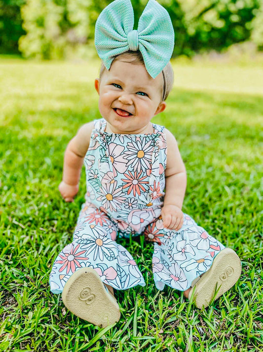 Floral Overall Romper