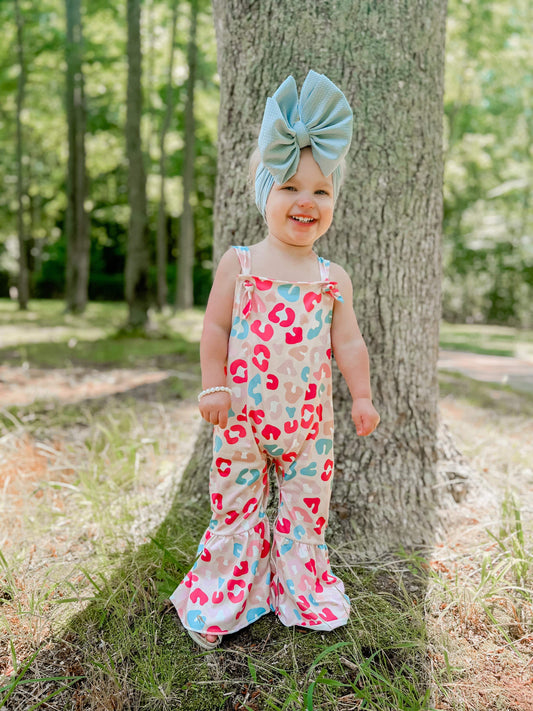 Leopard Overall Romper